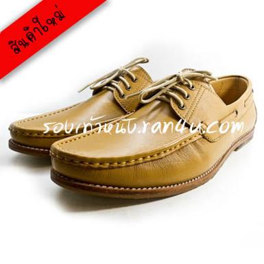 X501 รองเท้า Boatshoes หนังพื้นไม้